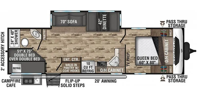 Venture RV Stratus SR281VBH floor plan