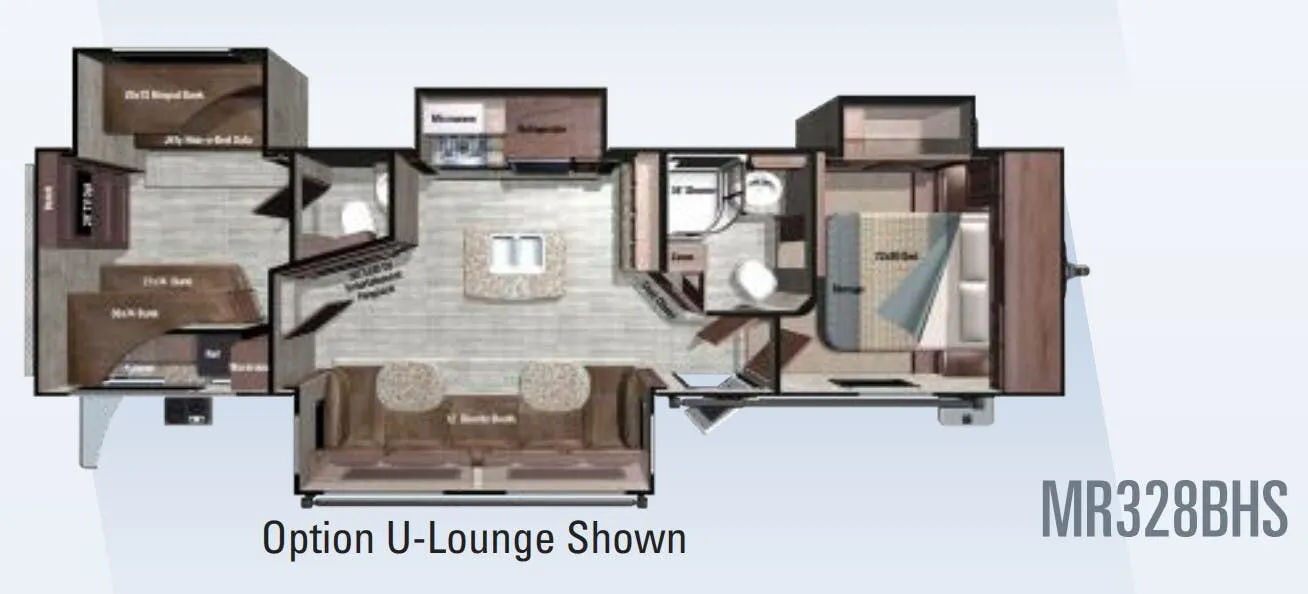 Highland Ridge Mesa Ridge MR328BHS floor plan