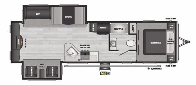 Keystone Springdale 253FWRE floor plan