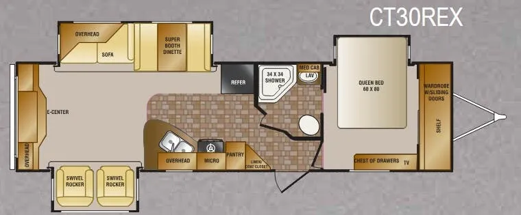 CrossRoads Cruiser CT30REX floor plan