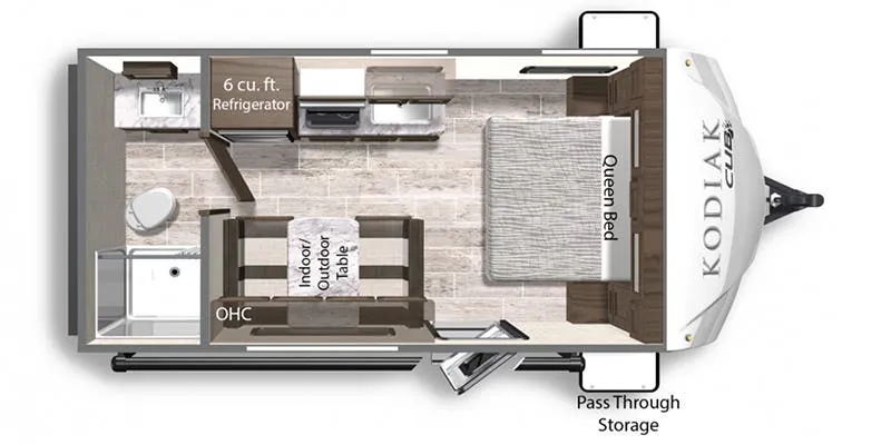 2020 Dutchmen Kodiak Cub 177RB - Floor plan