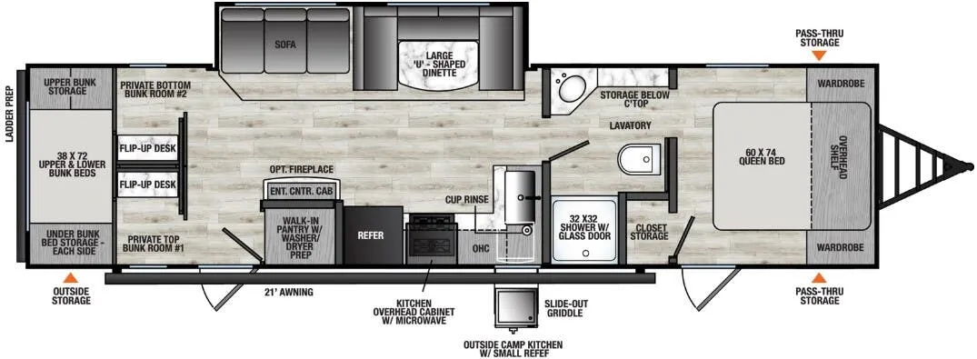 Coachmen Clipper 282DORM floor plan