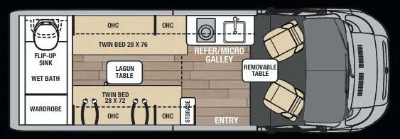 Coachmen Nova 20RB floor plan