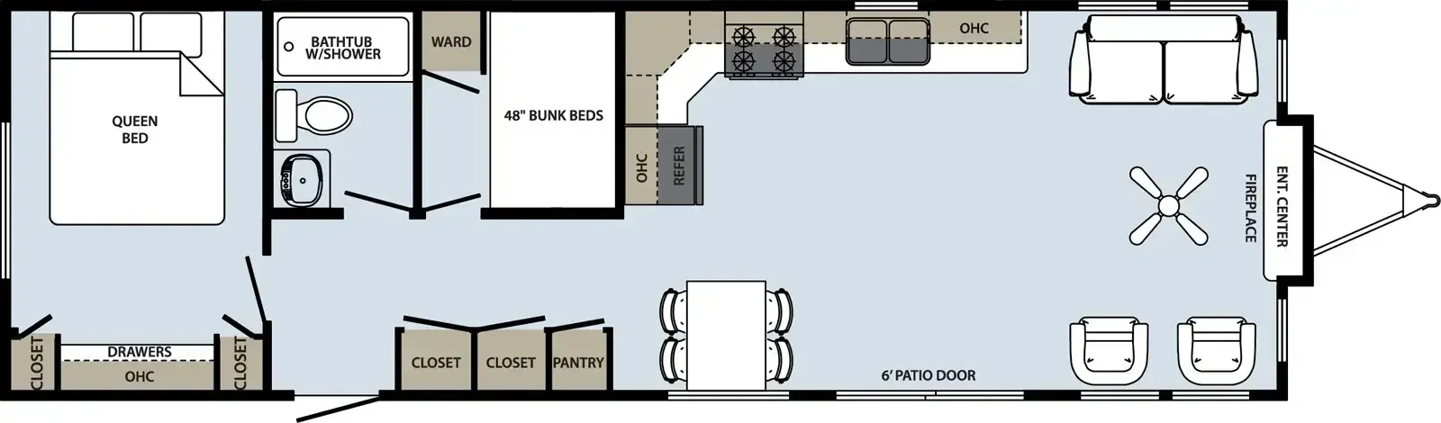 Forest River Quailridge Summit Canada 45AKFL-2B-C-S floor plan