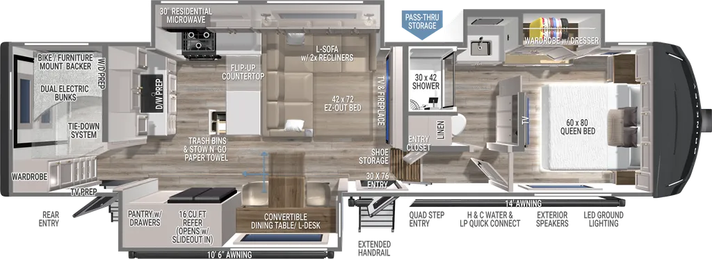 2027 Brinkley Rv Model Z 3210 floor plan
