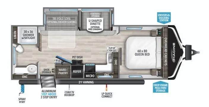 Grand Design Imagine 260ORB floor plan
