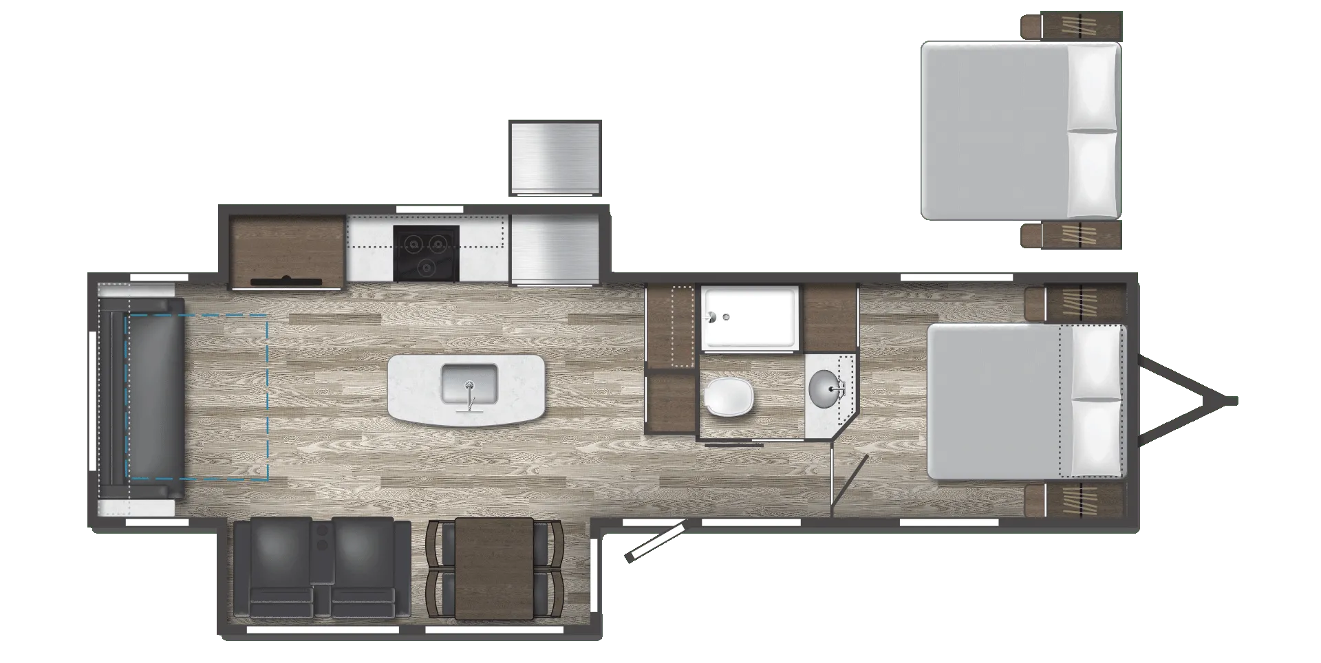 2025 Winnebago Voyage V3235RL - Floor plan