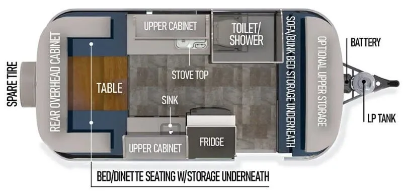 Scamp 16 Standard 16 STANDARD LAYOUT 4 floor plan
