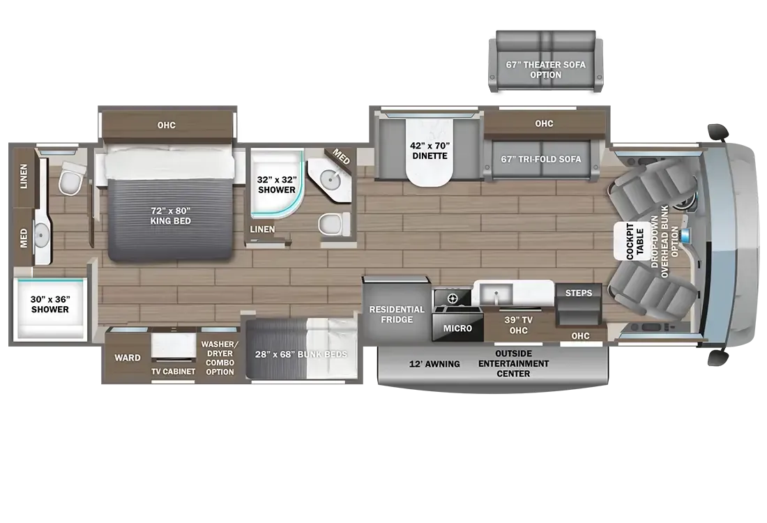Entegra Coach Vision XL 36A floor plan
