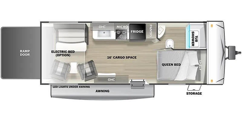Forest River Shockwave 18FS floor plan