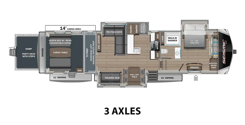 2026 Jayco Seismic 395 floor plan