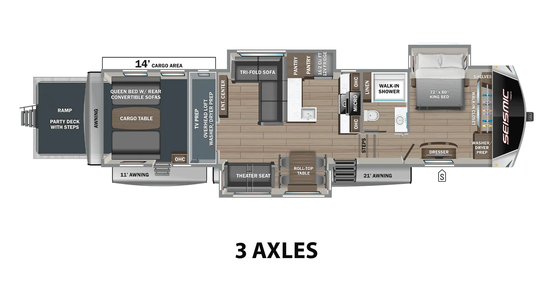 2026 Jayco Seismic 395 - Floor plan