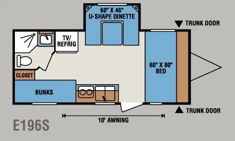 K-Z Spree Escape E196S floor plan