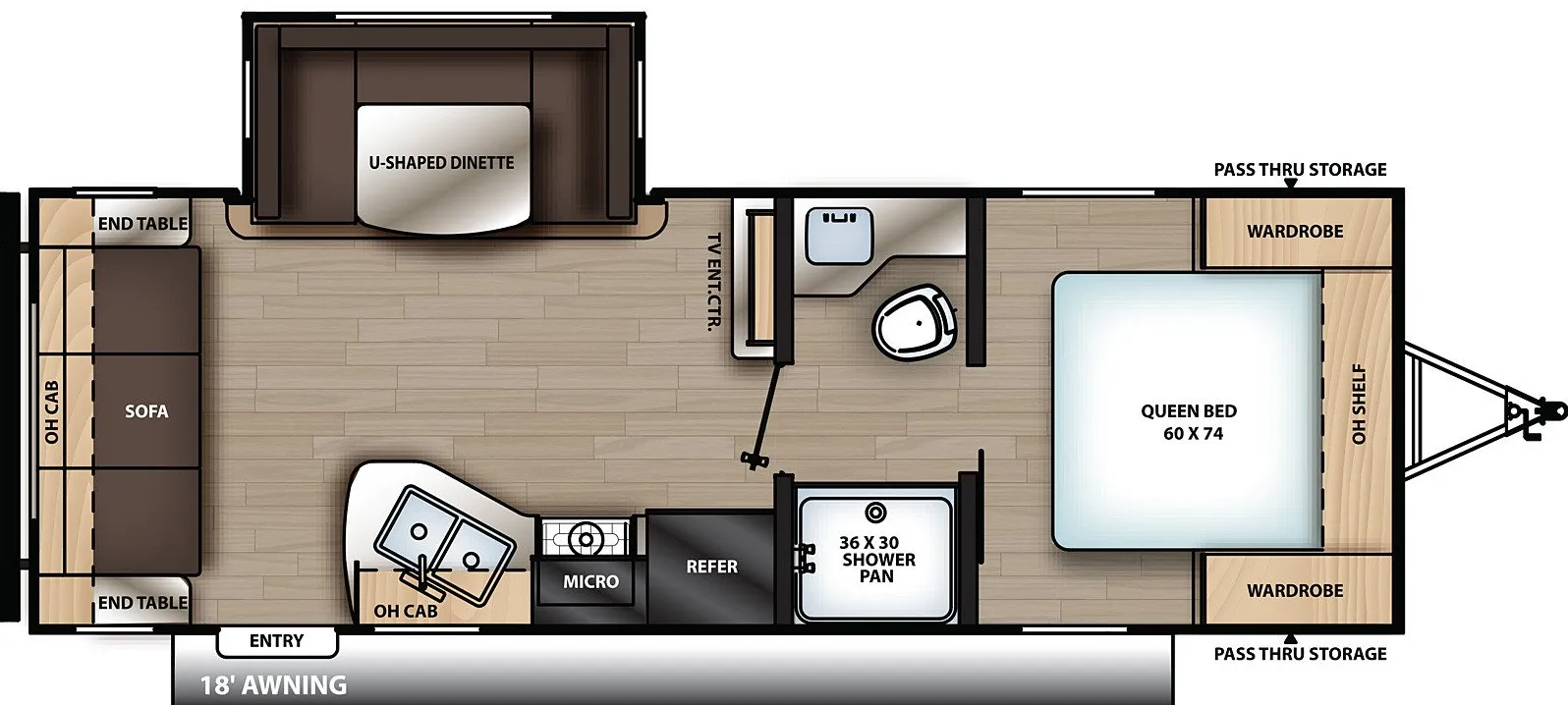 Coachmen Catalina Summit Series 8 8 231MKS floor plan