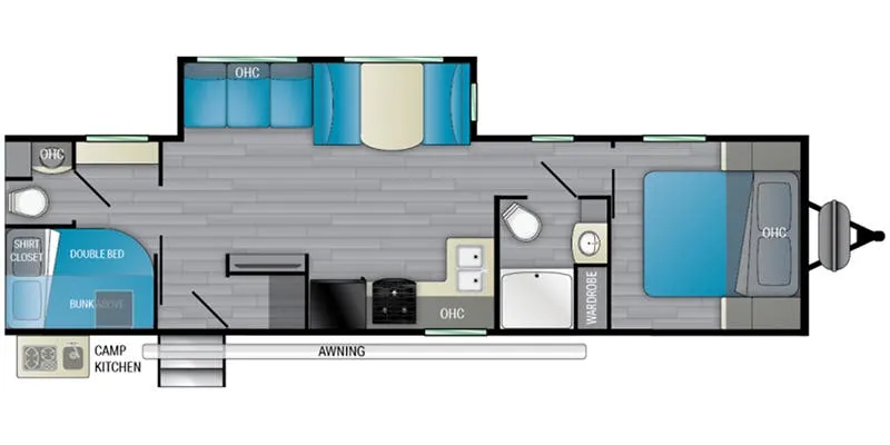 Heartland Trail Runner TR 31 DB floor plan