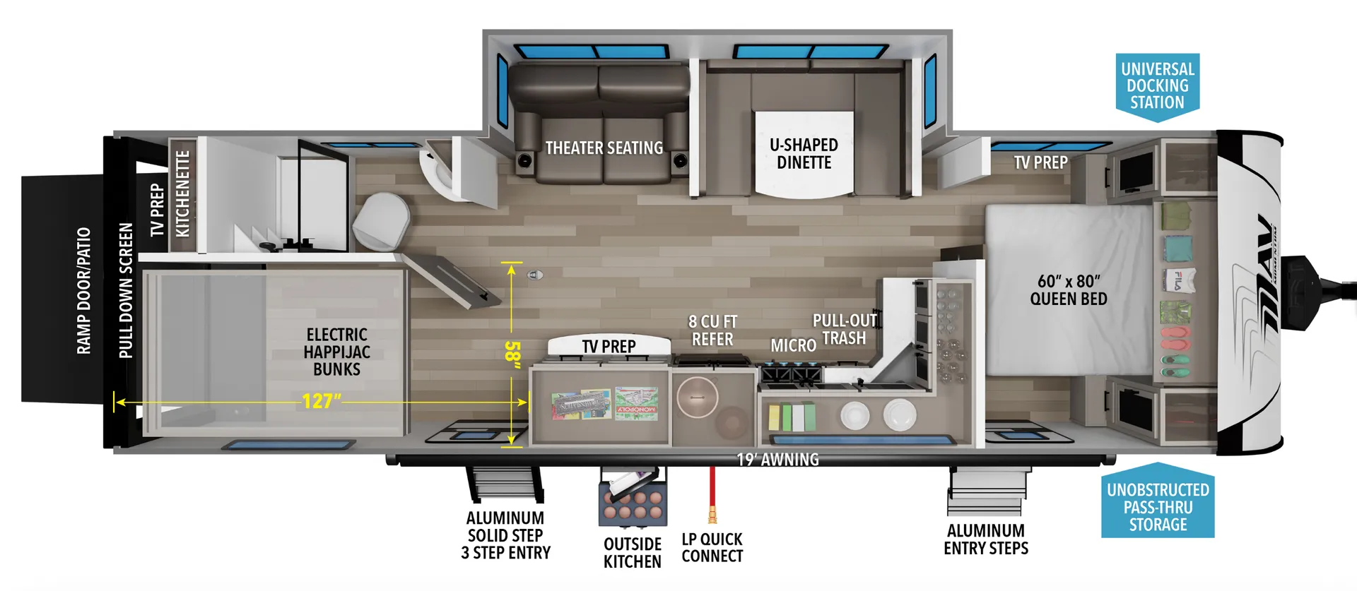 2026 Grand Design Momentum 28MAV - Floor plan