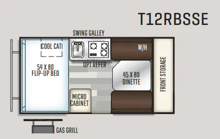 Forest River Flagstaff SE T12RBSSE floor plan