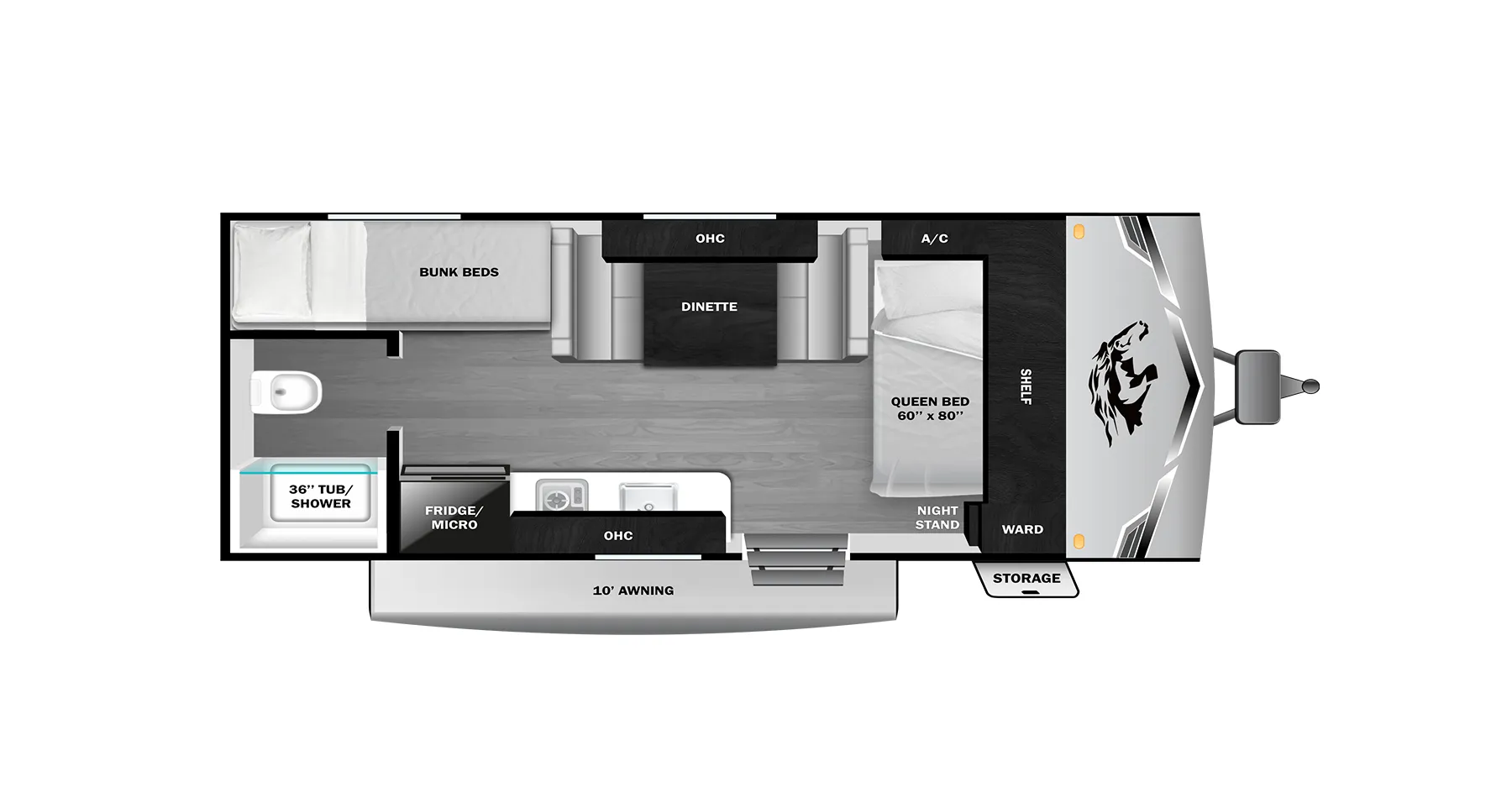 Highland Ridge Open Range Colt CTR Edition 17BH floor plan
