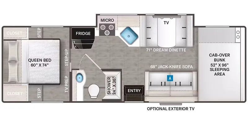 2026 Thor Motor Coach Four Winds 28Z - Floor plan