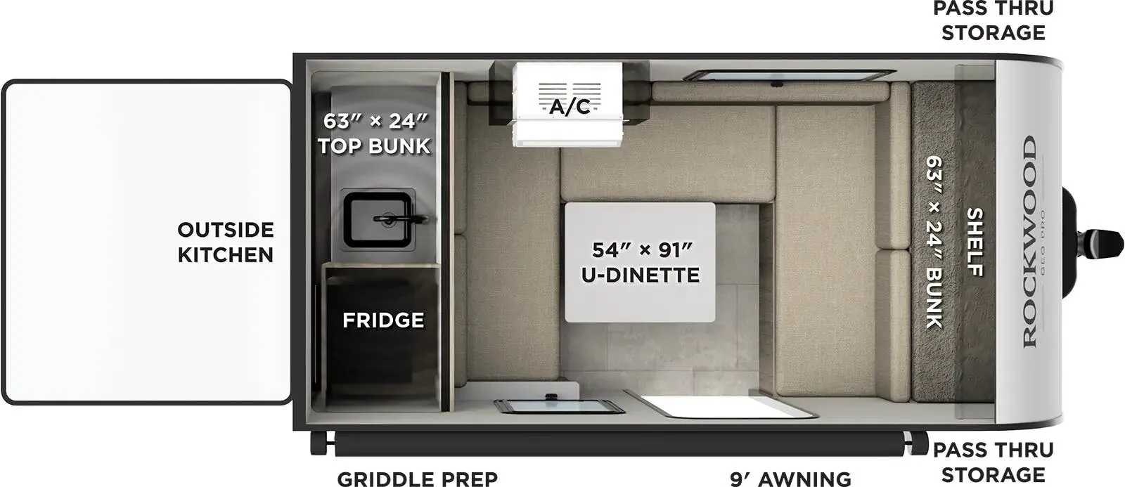 2026 Forest River GEO PRO G11LE - Floor plan