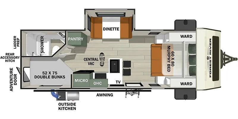 Forest River No Boundaries 20 Series NB20.3 floor plan