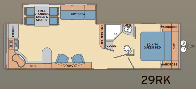 Shasta Revere 29RK floor plan