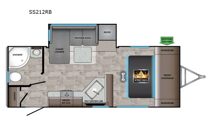 2020 CrossRoads Sunset Trail Super Lite 212RB - Floor plan