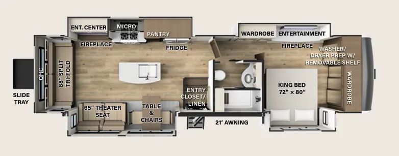 Palomino River Ranch 399RL floor plan