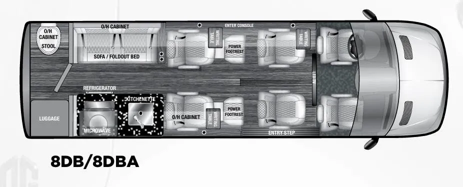 OGV Luxury Coach V-Cruise 8DBA floor plan