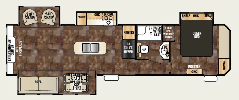 Forest River Cherokee 39R floor plan