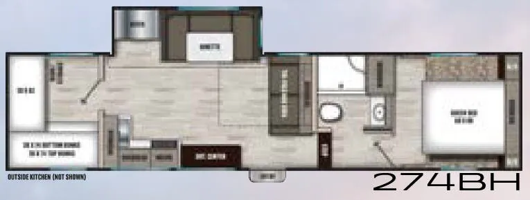 Shasta Phoenix Lite 274BH floor plan