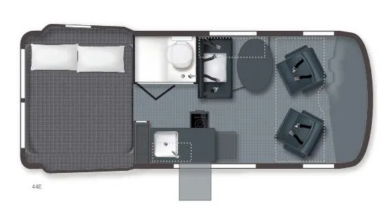 Winnebago Revel 44E floor plan