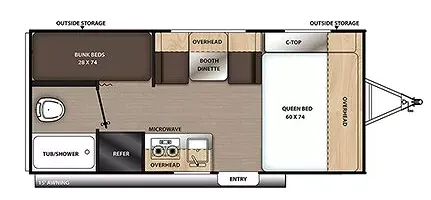 Coachmen Catalina Summit Series 7 7 174BH floor plan
