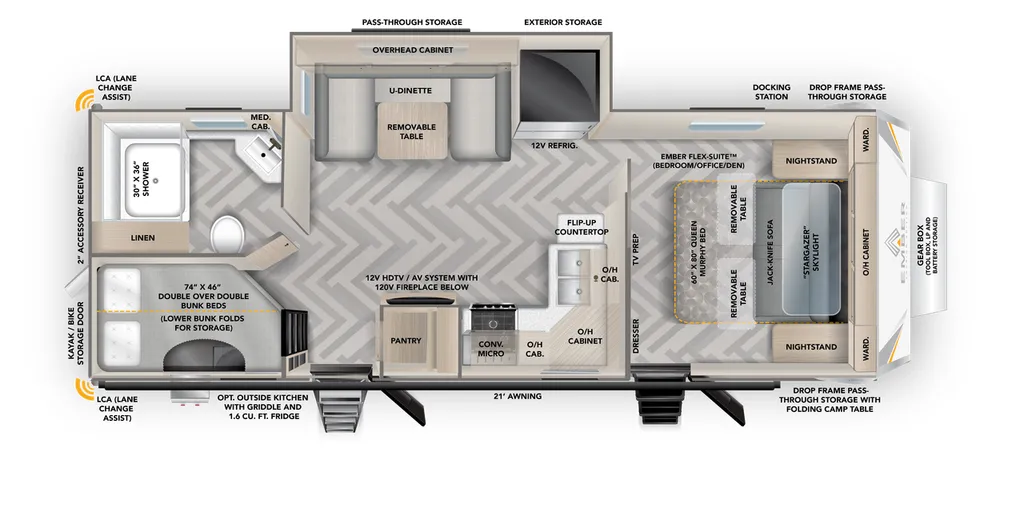 2024 Ember RV Touring Edition 24MBH floor plan