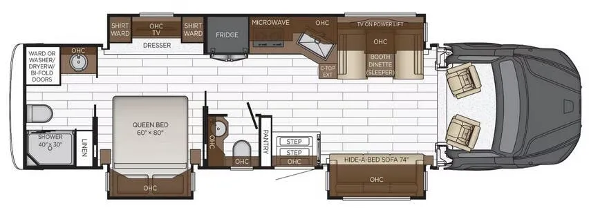 2026 Newmar Super Star 3731 floor plan
