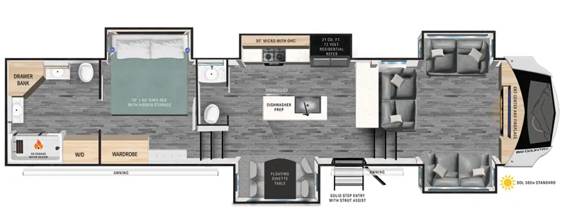 Heartland Big Country 3905FL floor plan