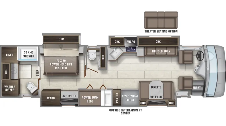 Entegra Coach Reatta 39BH floor plan