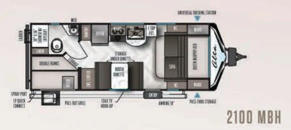 2021 East to West Alta 2100 MBH - Floor plan