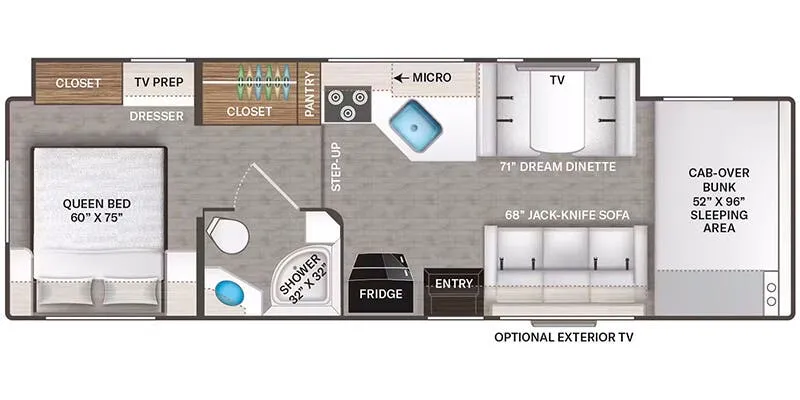 Thor Motor Coach Four Winds 31WV floor plan