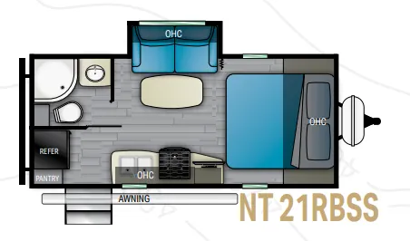Heartland North Trail 21RBSS floor plan