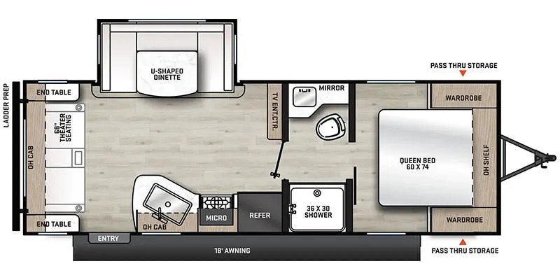 2024 Coachmen Catalina Summit Series 8 231MKS - Floor plan