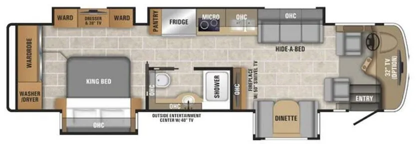 Entegra Coach Insignia 37MB floor plan