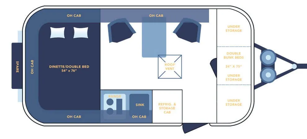 Casita Freedom STANDARD floor plan