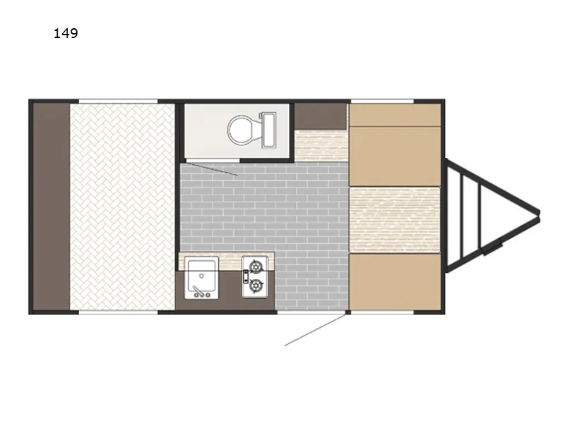2026 Sunset Park RV SunRay 149 floor plan