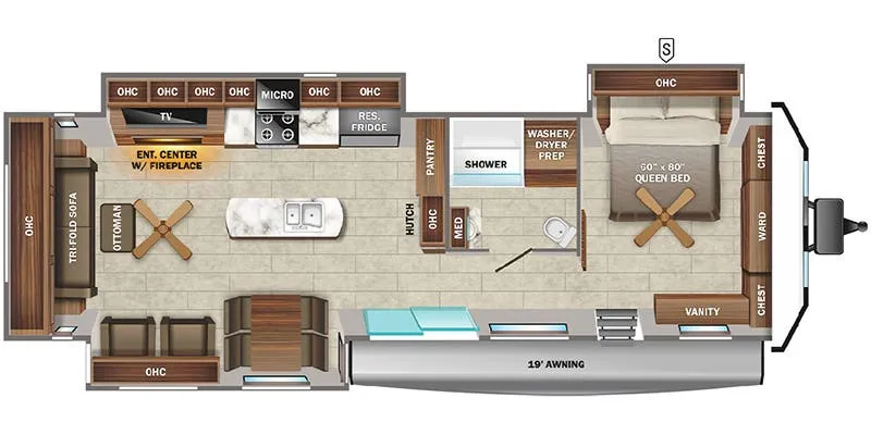 Jayco Jay Flight Bungalow 40RLTS floor plan