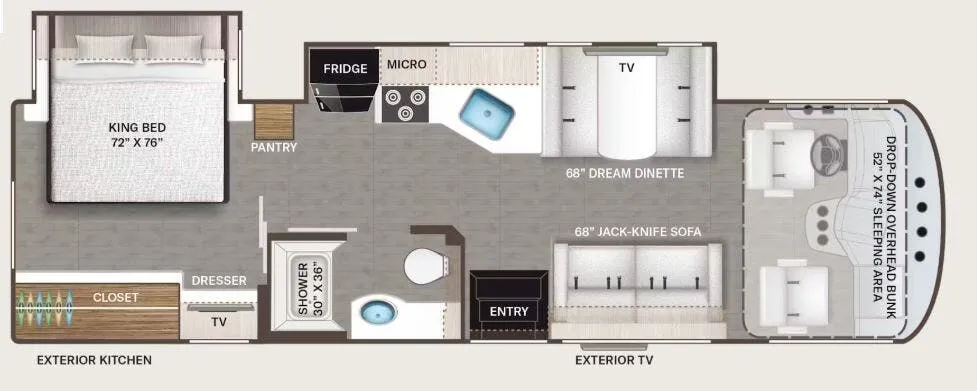 Thor Motor Coach A.C.E 30C floor plan