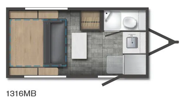 Winnebago HIKE 100 1316MB floor plan