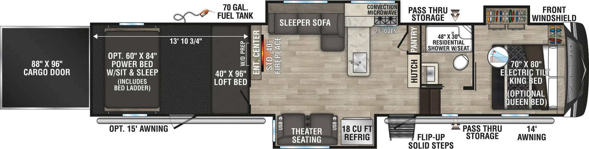 K-Z Venom 4114TK floor plan