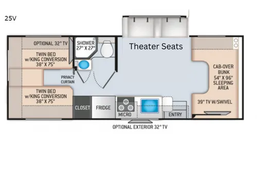 2021 Thor Motor Coach Chateau 25V - Photo 3