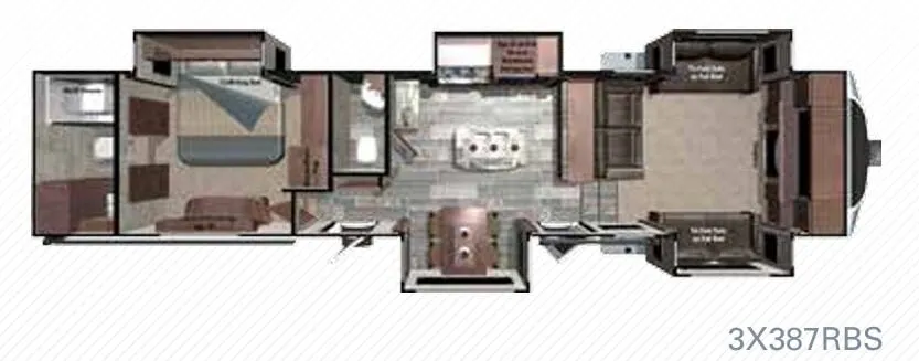 Highland Ridge Open Range 3X 3X387RBS floor plan